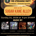 May 31, 2026. Boston House Music Dance DJs Documentary collab with Sugar Kane Alley. Pre-Streaming Party at Sugar Kane Alley 9pm SHARP. #LiveDJs #Hosted #Vinyl #Digital #TV #Film #BostonDoc #NE #Free #Donation